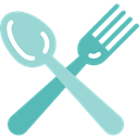 Fork, Knife, Restaurant, Cutlery, Tools And Utensils, Food And Restaurant Black icon