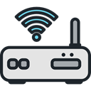 technology, electronics, networking, internet, Connection, Modem, wireless, wi-fi DarkSlateGray icon
