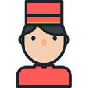 profile, Avatar, Social, Bellboy, Professions And Jobs, user DarkSlateGray icon