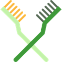 Clean, cleaning, Brushes, hygiene, Tools And Utensils Black icon