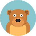 bear, zoo, Animals, mammal, Wild Life, Animal Kingdom SkyBlue icon