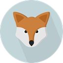 Fox, zoo, Animals, wildlife, Animal Kingdom LightGray icon