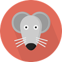 Mouse, pet, Animals, mammal, rodent, wildlife, Animal Kingdom IndianRed icon