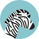 zoo, Animals, Zebra, wildlife, Animal Kingdom SkyBlue icon