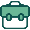 Business, Briefcase, Bag, suitcase, travel, portfolio DarkSlateGray icon