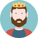 people, user, Character, king, Fairy Tale, Avatar, legend, Fantasy, Folklore SkyBlue icon