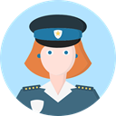 user, woman, profile, Avatar, Social, Policewoman, Professions And Jobs PaleTurquoise icon