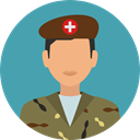 Avatar, job, Social, soldier, profession, Occupation, Militar, Professions And Jobs, user, profile CadetBlue icon