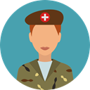 user, profile, Avatar, job, Social, soldier, profession, Occupation, Militar, Professions And Jobs CadetBlue icon