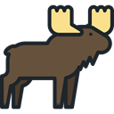 zoo, Animals, Moose, mammal, Wild Life, Animal Kingdom DarkOliveGreen icon