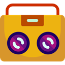 Boombox, musical instrument, Mixing, Mixer, music player, radio, technology Goldenrod icon