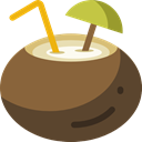 party, Alcohol, food, cocktail, Coconut, leisure, drinking, straw, Alcoholic Drinks Sienna icon