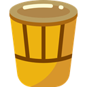 music, Drum, musical instrument, Percussion Instrument Goldenrod icon