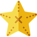 star, Animal, life, Animals, Fivepointed Stars, Sea Star, Starfish, outline, Fivepointed, Sea Life Goldenrod icon