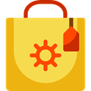 Shop, Container, shopping bag, paper bag, paper, commerce, shopping, Bag SandyBrown icon