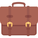 Business, Briefcase, Bag, suitcase, travel, portfolio IndianRed icon
