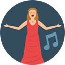Opera, woman, singer, Soprano, Genres, Music And Multimedia, music DarkSlateGray icon