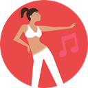 Girl, musical, dancer, Music And Multimedia, music, people, woman Tomato icon