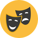 performance, Art, Mask, Theater, Drama, Comedy, tragedy, entertainment SandyBrown icon
