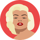 user, Marilyn Monroe, Female, woman, Avatar, Actress Tomato icon
