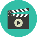 cinema, film, movie, Clapboard, Clapperboard, clapper, entertainment LightSeaGreen icon