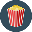 cinema, food, popcorn, snack, Fast food, Salty, Food And Restaurant DarkSlateGray icon