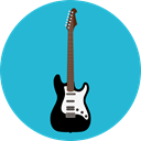 music, Electric guitar, musical instrument, Orchestra, String Instrument, Music And Multimedia LightSeaGreen icon