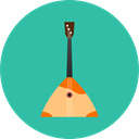 music, russian, musical instrument, balalaika, Orchestra, String Instrument, Music And Multimedia LightSeaGreen icon