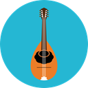 music, Music And Multimedia, String Instrument, Mandolin, Banjo, Folk, musical instrument, Orchestra LightSeaGreen icon