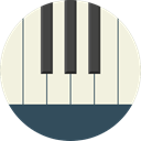 music, piano, electronic, organ, musical instrument, synthesizer, Music And Multimedia, Keyboard Beige icon