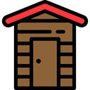 tools, garden, buildings, yard, Shed, Farming And Gardening Sienna icon