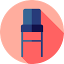 Seat, Chair, buildings, furniture, stool, Furniture And Household LightPink icon