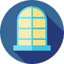 window, decoration, Household, Furniture And Household SteelBlue icon