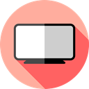 Tv, monitor, screen, television, technology, Furniture And Household LightPink icon