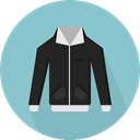 Coat, fashion, Overcoat, Garment, winter, Clothes, clothing, jacket SkyBlue icon
