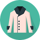 Clothes, clothing, Coat, fashion, Garment, Trench Coat CadetBlue icon