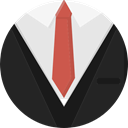 Suit, Tie, Clothes, fashion, Garment DarkSlateGray icon