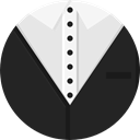 fashion, Garment, Suit, Tie, Clothes DarkSlateGray icon