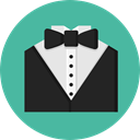 Suit, men, wedding, style, fashion, tuxedo, vip CadetBlue icon