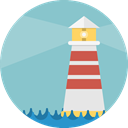 buildings, Architecture And City, Orientation, Lighthouse, tower, Guide SkyBlue icon