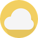 Computer, Cloud, weather, Cloudy, sky, Cloud computing SandyBrown icon