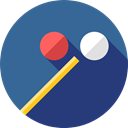entertainment, Sports And Competition, stick, sport, pool, objects, sports, Billiard SteelBlue icon