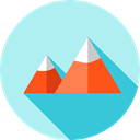 mount, Ascent, Sports And Competition, flag, nature, Climbing, Climb PaleTurquoise icon