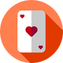 Cards, poker, gaming, Casino, gambling, Hobbies And Free Time Coral icon