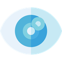 view, medical, interface, Eye, visible, Visibility, Healthcare And Medical PaleTurquoise icon