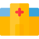 medical, hospital, buildings, urban, Health Clinic, Architectonic, Architecture And City, Healthcare And Medical Orange icon