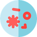 virus, education, Biology, Bacteria, Healthcare And Medical, science SkyBlue icon