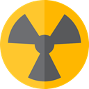Energy, Alert, power, nuclear, industry, Radioactive, radiation, signs Orange icon