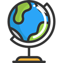 Earth Grid, Maps And Location, planet, Geography, Maps And Flags, Planet Earth, Earth Globe DarkSlateGray icon