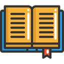 Book, Books, Library, education, reading, study, Literature, open book DarkSlateGray icon